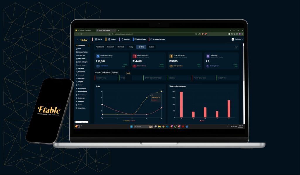 Etable Restaurant Dashboard
