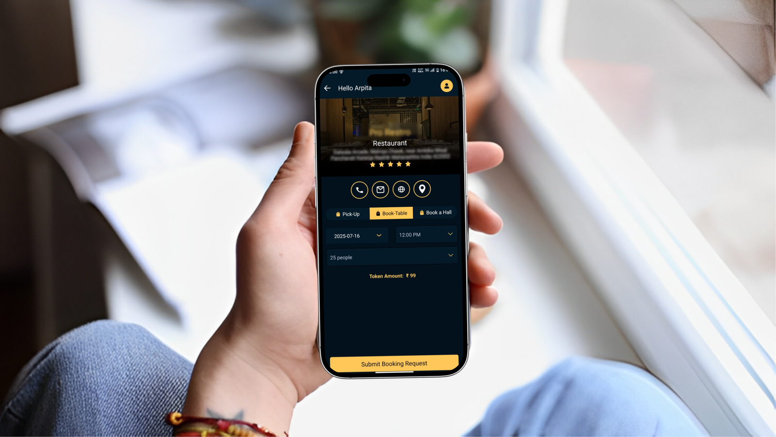 Etable - Table Reservation Feature